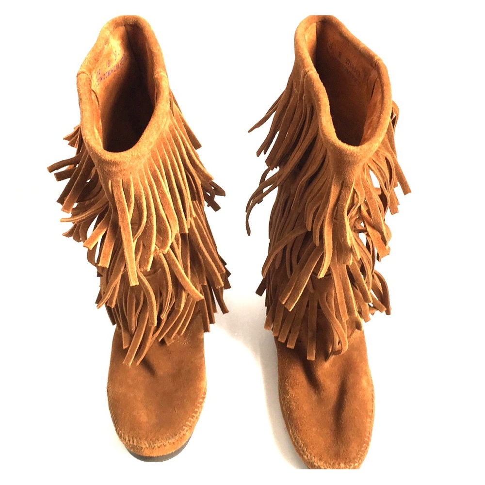 Minnetonka Fringe Boots (Tall)